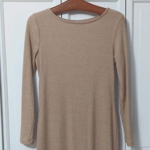 A New Day Women's Long Sleeve Crew Neck Rib Knit Dress